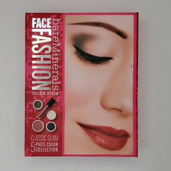 bareMinerals Face Fashion CLASSIC GLAM 5 Piece Kit Eye Shadow, Blush, Lips NEW - Picture 1 of 5